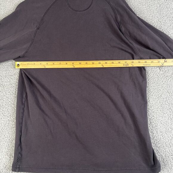 Rhone Hoodie Mens Medium Gray Henley Pullover French Terry Sweatshirt Sweater - Picture 11 of 12